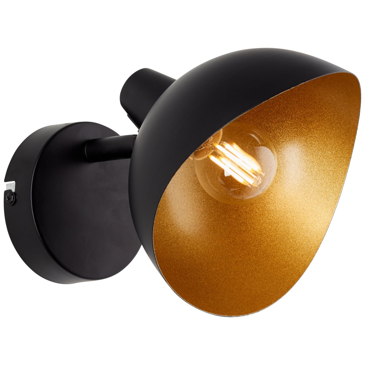 Layton Ø15 Mattschwarz wandlampe Von Brilliant - Geeignet sowohl für die Wand- als auch für die Deckenmontage.