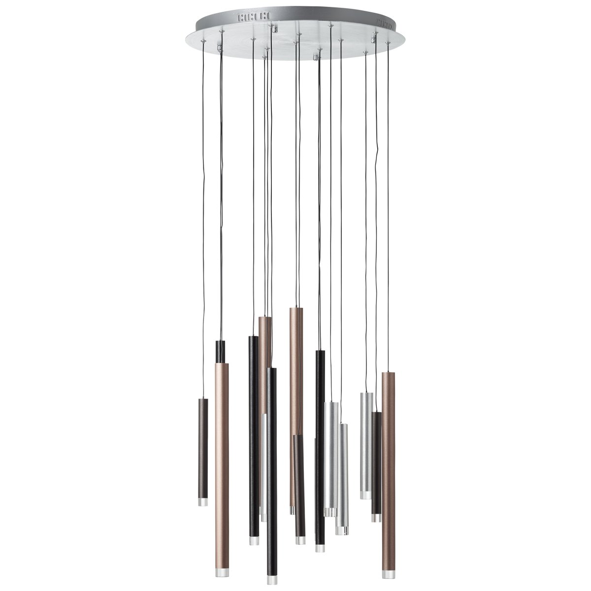 Cembalo Ø55 Aluminium hängelampe Von Brilliant - Durch die integrierte LED-Technik ist die Leuchte energieeffizient und langlebig, das warmweiße Licht sorgt für ein angenehmes Leuchten.