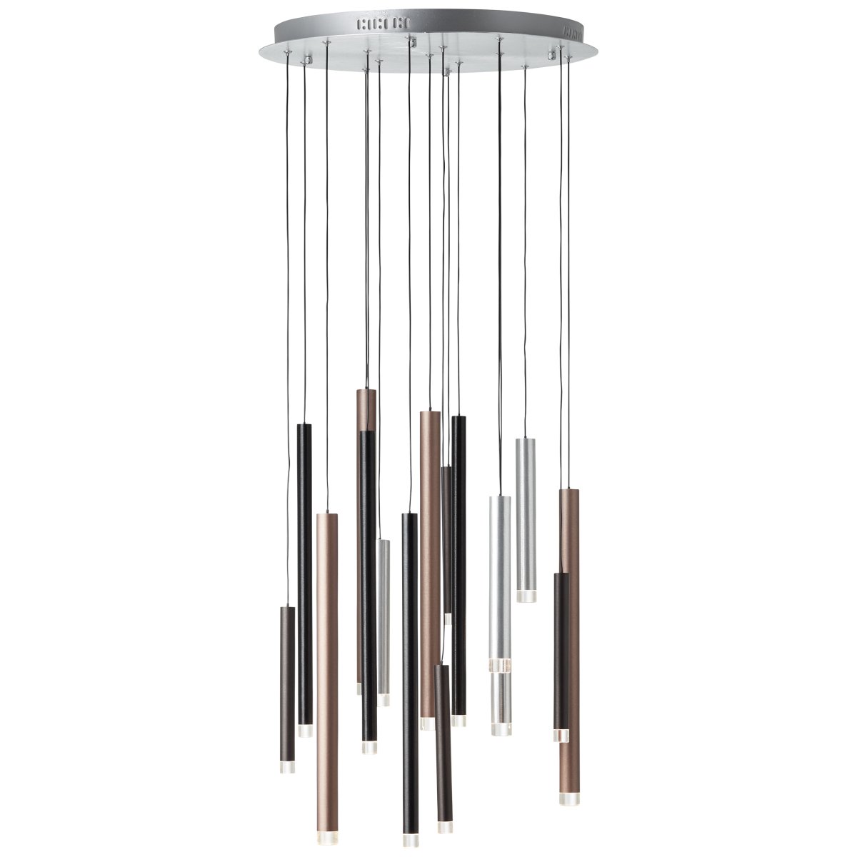 Cembalo Ø55 Aluminium hängelampe Von Brilliant - Durch die integrierte LED-Technik ist die Leuchte energieeffizient und langlebig, das warmweiße Licht sorgt für ein angenehmes Leuchten.