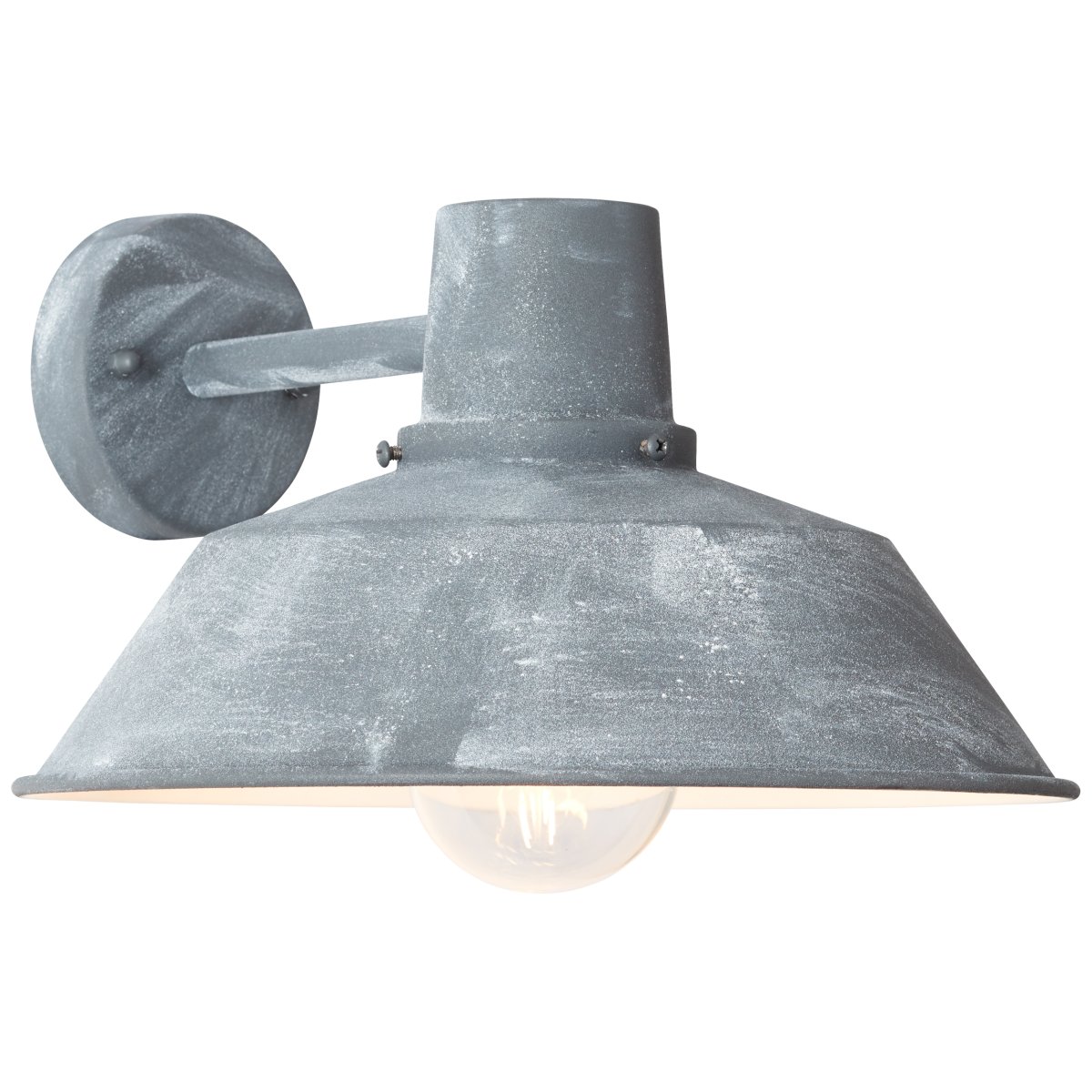 Humphrey Beton außenlampe Von Brilliant - Die Lampe ist spritzwassergesch&uuml;tzt (IP44) und somit f&uuml;r den Einsatz im Au&szlig;enbereich auch in weniger gesch&uuml;tzten Bereichen geeignet.