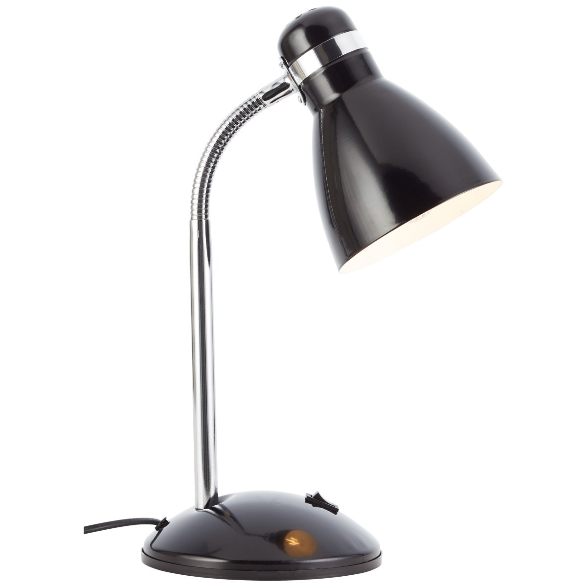 Allison 34cm Schwarz schreibtischlampe Von Brilliant - Die Allison-Tischlampe ist eine elegante und praktische Ergänzung für das Arbeits- und Wohnzimmer, perfekt zum Lesen, Schreiben oder als dekorative Beleuchtung.