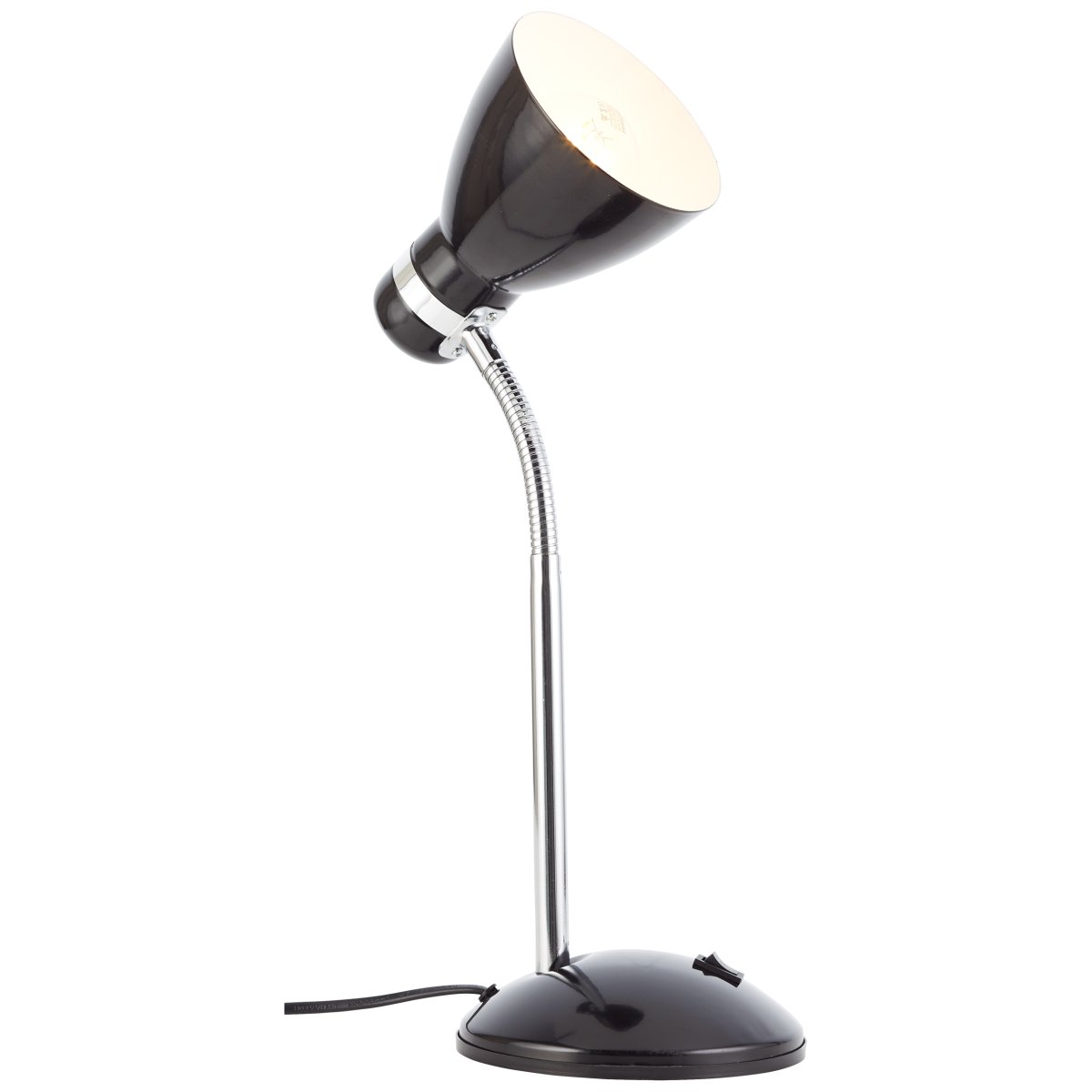 Allison 34cm Schwarz schreibtischlampe Von Brilliant - Die Allison-Tischlampe ist eine elegante und praktische Ergänzung für das Arbeits- und Wohnzimmer, perfekt zum Lesen, Schreiben oder als dekorative Beleuchtung.