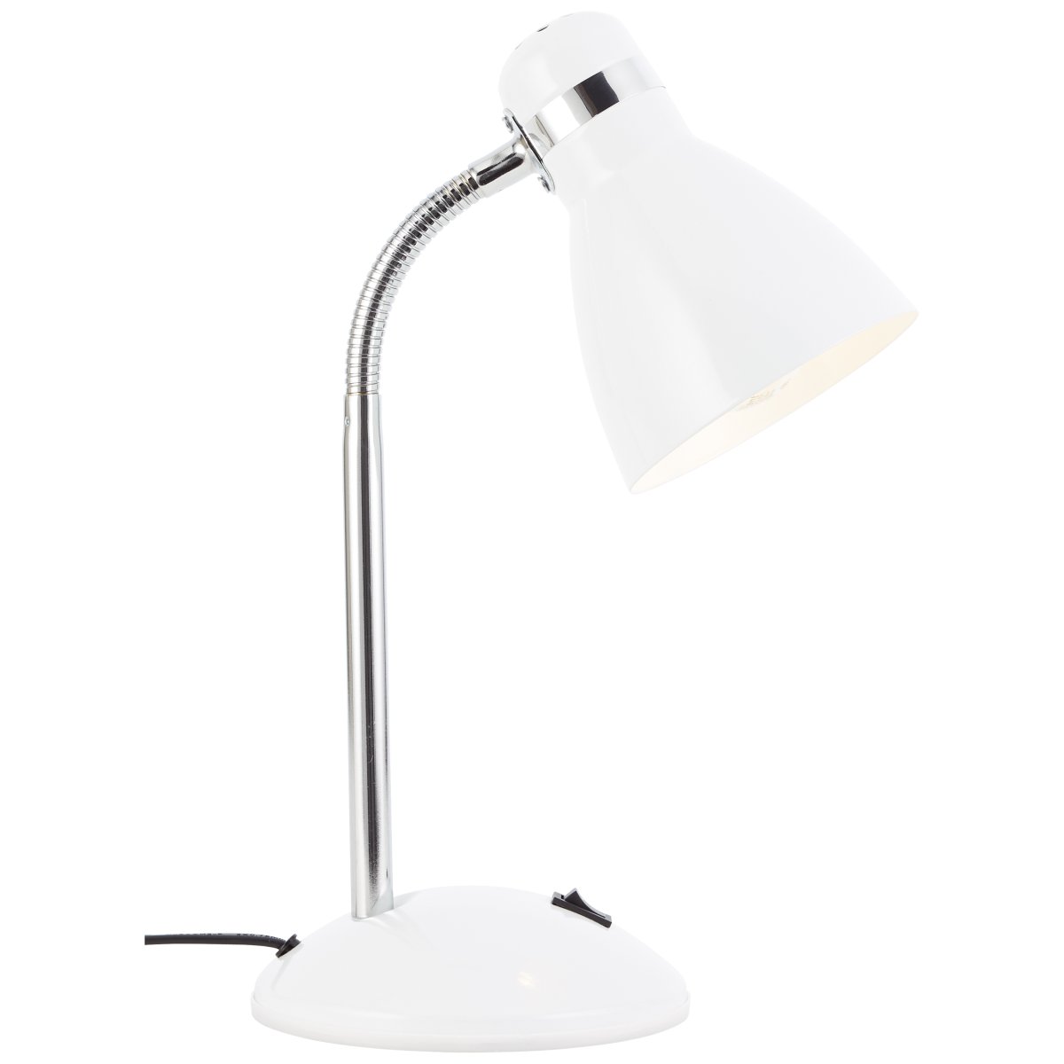 Allison 34cm Weiß schreibtischlampe Von Brilliant - Die Allison-Tischlampe ist eine elegante und praktische Erg&auml;nzung f&uuml;r das Arbeits- und Wohnzimmer, perfekt zum Lesen, Schreiben oder als dekorative Beleuchtung.