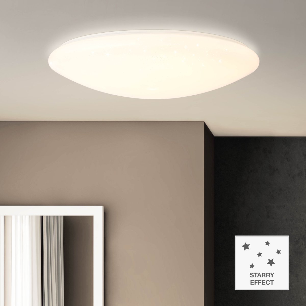 Fakir Starry Ø58 Warmweiß deckenleuchte Von Brilliant - Die Deckenleuchte Fakir Starry zaubert einen gemütlichen Sternenhimmel-Effekt in Ihr Zuhause und eignet sich perfekt sowohl für die Wand- als auch für die Deckenmontage.