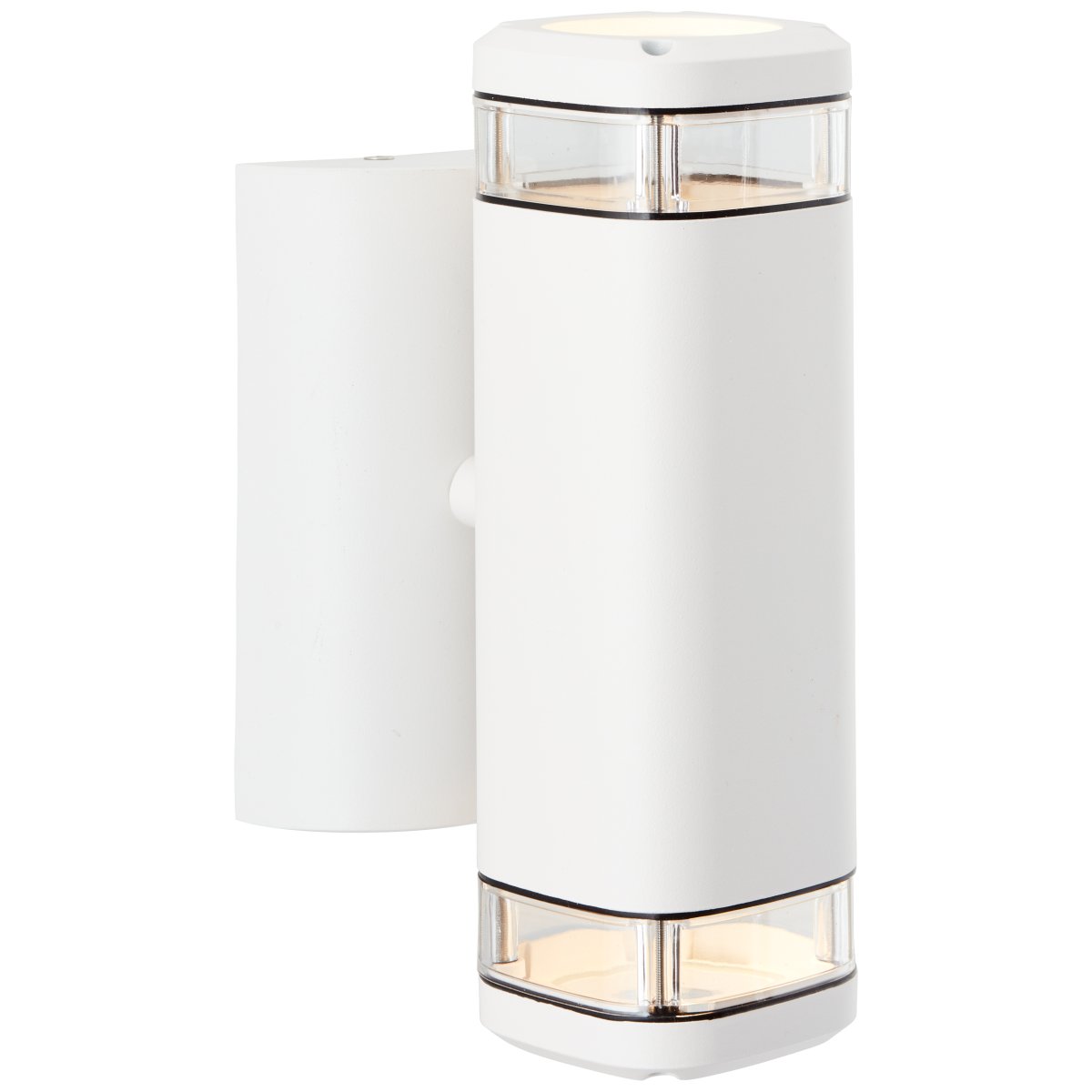 Jandy Weiß außenlampe Von Brilliant - Durch den Lichtaustritt sowohl nach oben als auch nach unten entstehen spannende Lichteffekte, weshalb sie besonders gerne für Hauswände verwendet wird.