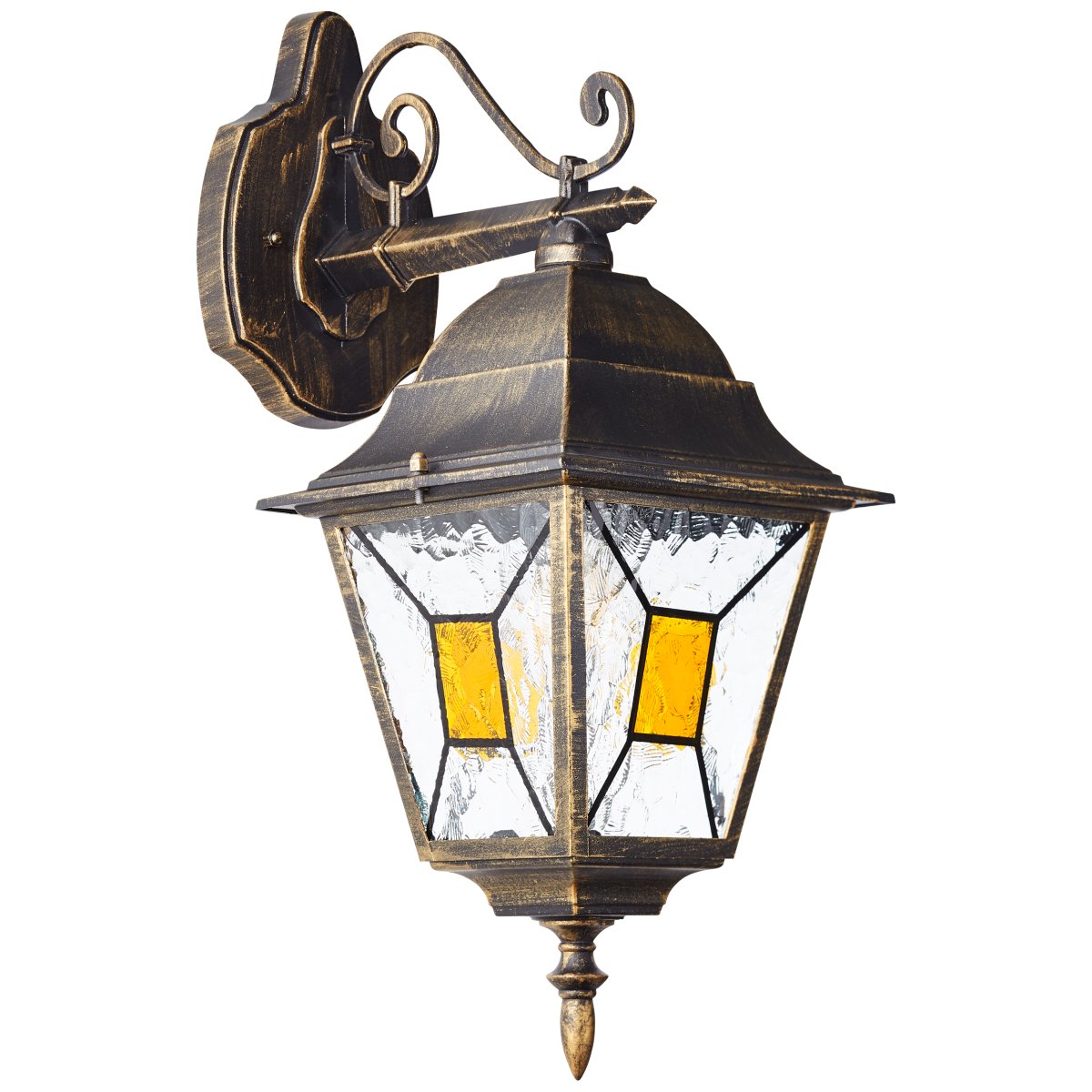 Janel Antikschwarz außenlampe Von Brilliant - Dank der Schutzart IP44 ist es gegen Spritzwasser geschützt und somit für den Einsatz im Außenbereich geeignet.