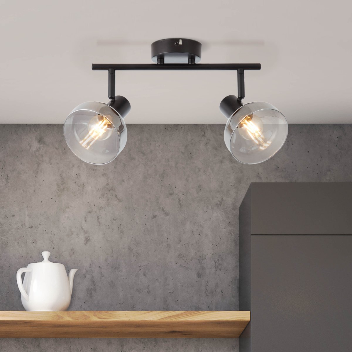 Reflekt 2 Mattschwarz spotlight Von Brilliant - Reflektierender Decken- und Wandstrahler, sorgt für gerichtetes Licht und lässt sich leicht ausrichten, um bestimmte Bereiche zu beleuchten.