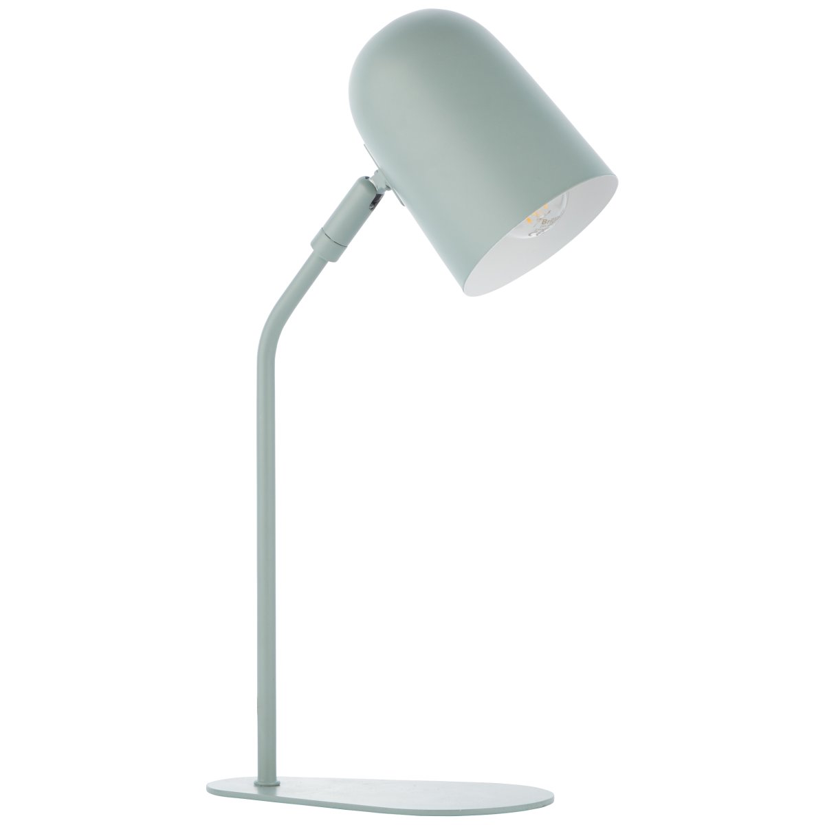 Tong 38cm Mattgrün schreibtischlampe Von Brilliant - Die helle Farbe erzeugt ein Gef&uuml;hl von Leichtigkeit und das Design f&uuml;gt sich harmonisch in nat&uuml;rliche Elemente ein.