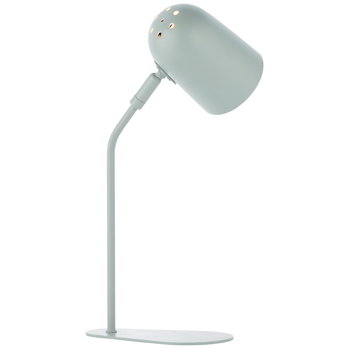 Tong 38cm Mattgrün schreibtischlampe Von Brilliant - Die helle Farbe erzeugt ein Gef&uuml;hl von Leichtigkeit und das Design f&uuml;gt sich harmonisch in nat&uuml;rliche Elemente ein.