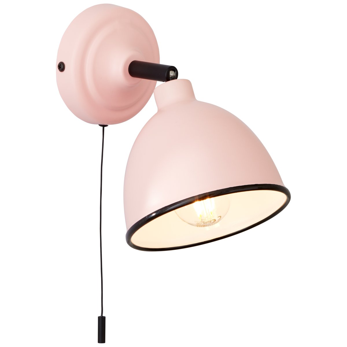 Telio Rosa leselampe Von Brilliant - Die Telio-Wandleuchte vereint Retro- und moderne Designelemente und ist somit eine stilvolle Beleuchtungsl&ouml;sung f&uuml;r Ihr Zuhause.