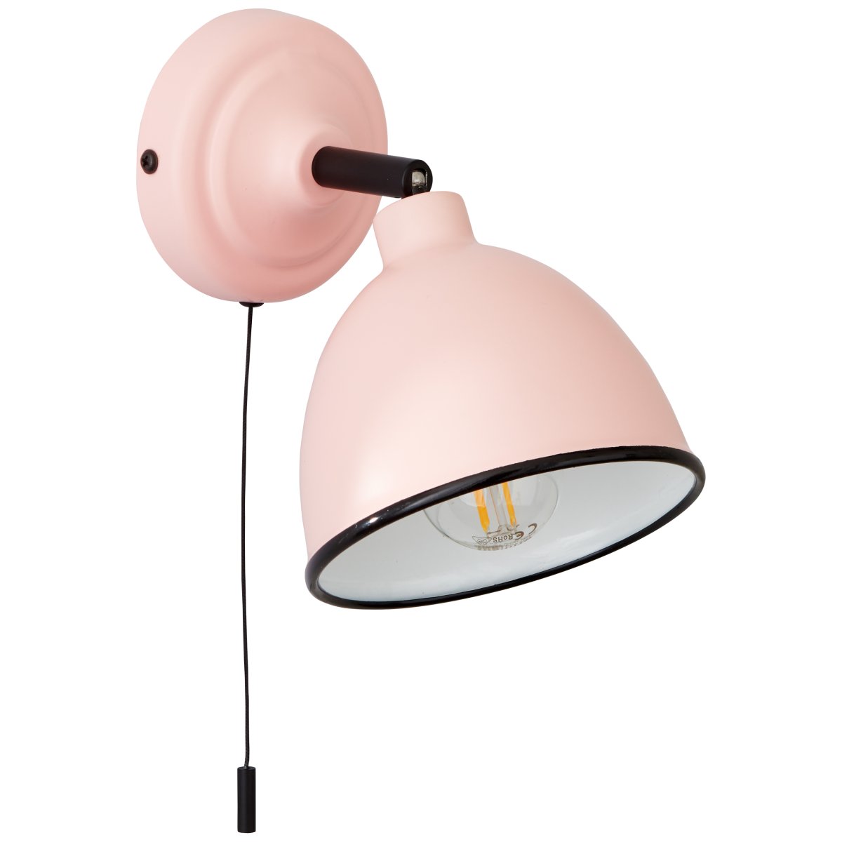 Telio Rosa leselampe Von Brilliant - Die Telio-Wandleuchte vereint Retro- und moderne Designelemente und ist somit eine stilvolle Beleuchtungsl&ouml;sung f&uuml;r Ihr Zuhause.