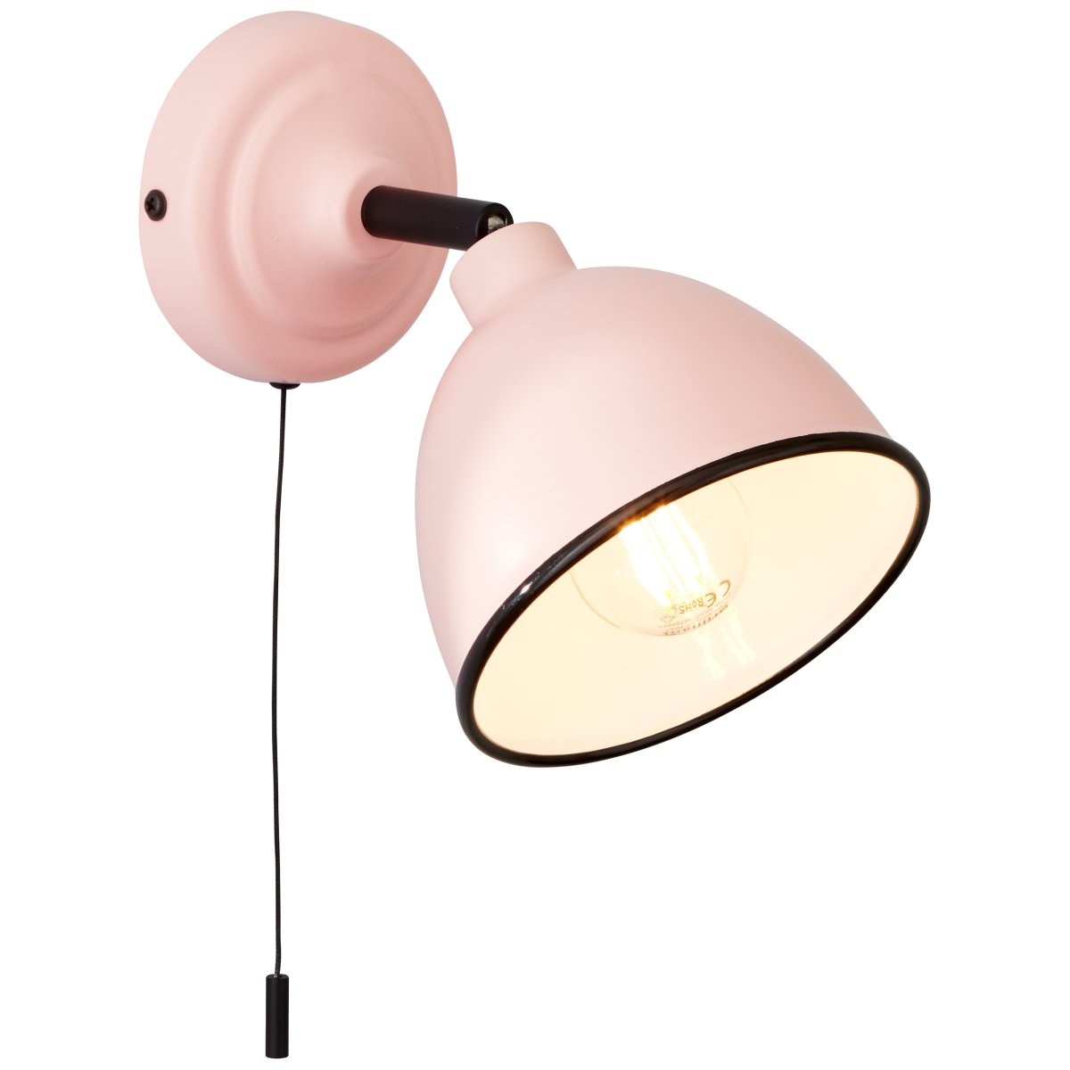 Telio Rosa leselampe Von Brilliant - Die Telio-Wandleuchte vereint Retro- und moderne Designelemente und ist somit eine stilvolle Beleuchtungsl&ouml;sung f&uuml;r Ihr Zuhause.