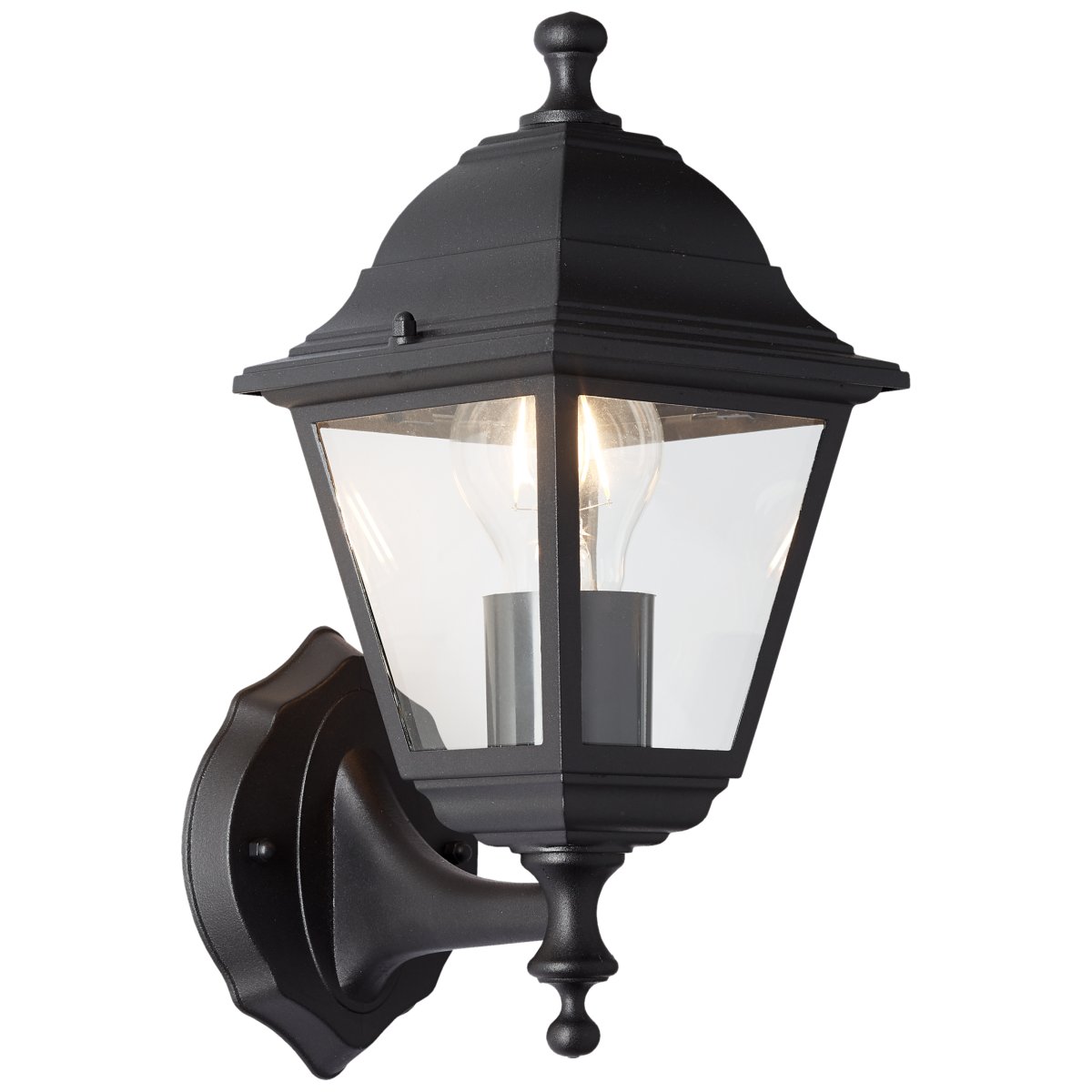 Nissie Schwarz außenlampe Von Brilliant - Diese elegante Außenwandleuchte sorgt für praktische Beleuchtung und dient als dekoratives Detail an Ihrer Haustür.