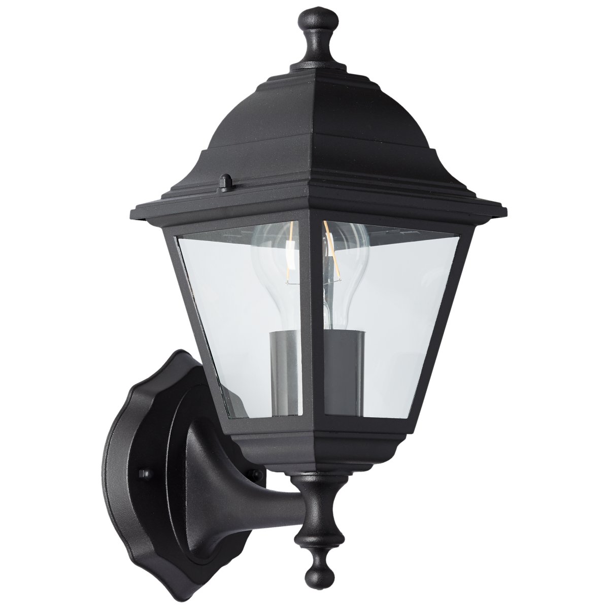 Nissie Schwarz außenlampe Von Brilliant - Diese elegante Außenwandleuchte sorgt für praktische Beleuchtung und dient als dekoratives Detail an Ihrer Haustür.