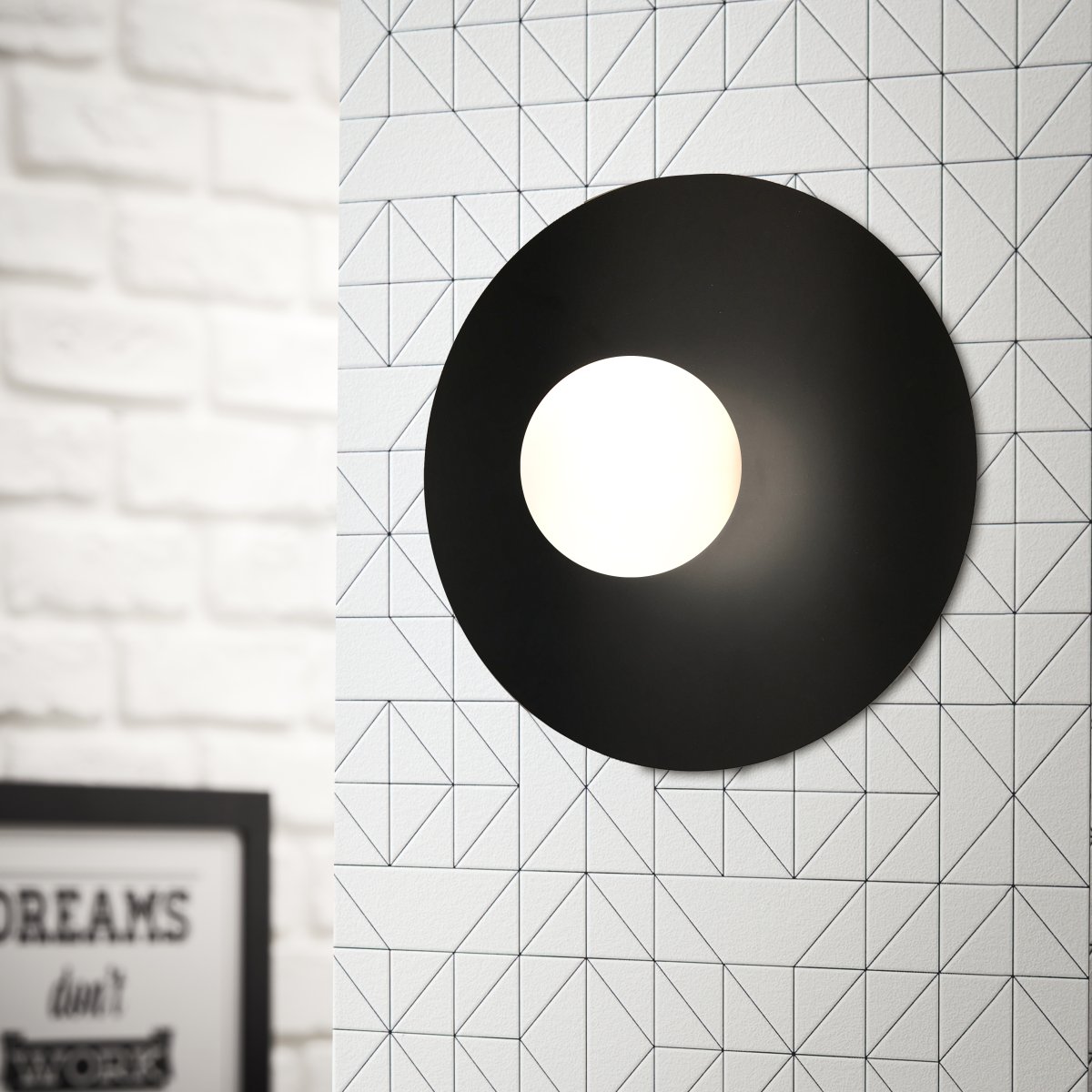 Zon Ø30 Schwarz deckenleuchte Von Brilliant - 