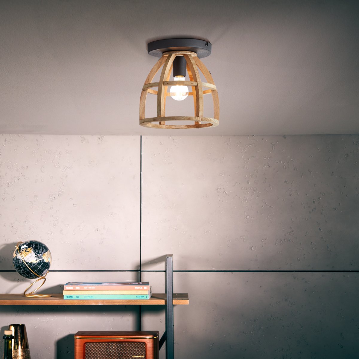 Matrix Nature Ø25 Holz deckenleuchte Von Brilliant - Es besteht aus FSC-zertifiziertem Holz, was bedeutet, dass das Material aus verantwortungsvoll bewirtschafteten Wäldern stammt.