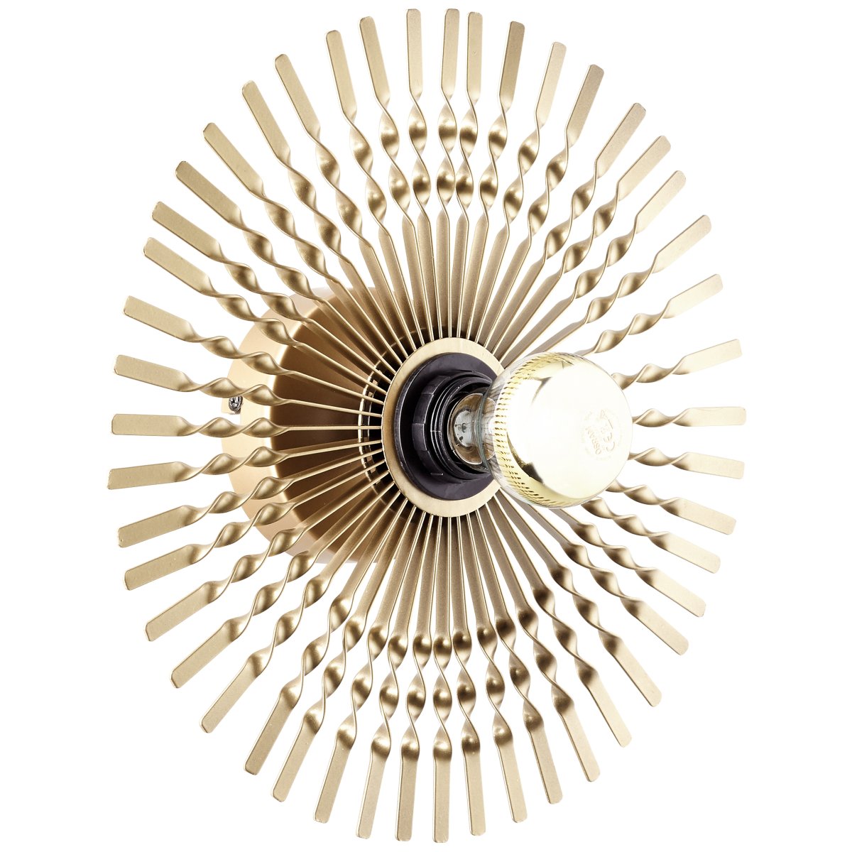 Mendoza Ø33 Gold wandlampe Von Brilliant - Die Lampe wird an der Wand montiert und mit einem externen Wanddimmer kann die Helligkeit reguliert werden, um eine gemütliche Atmosphäre zu erzeugen.