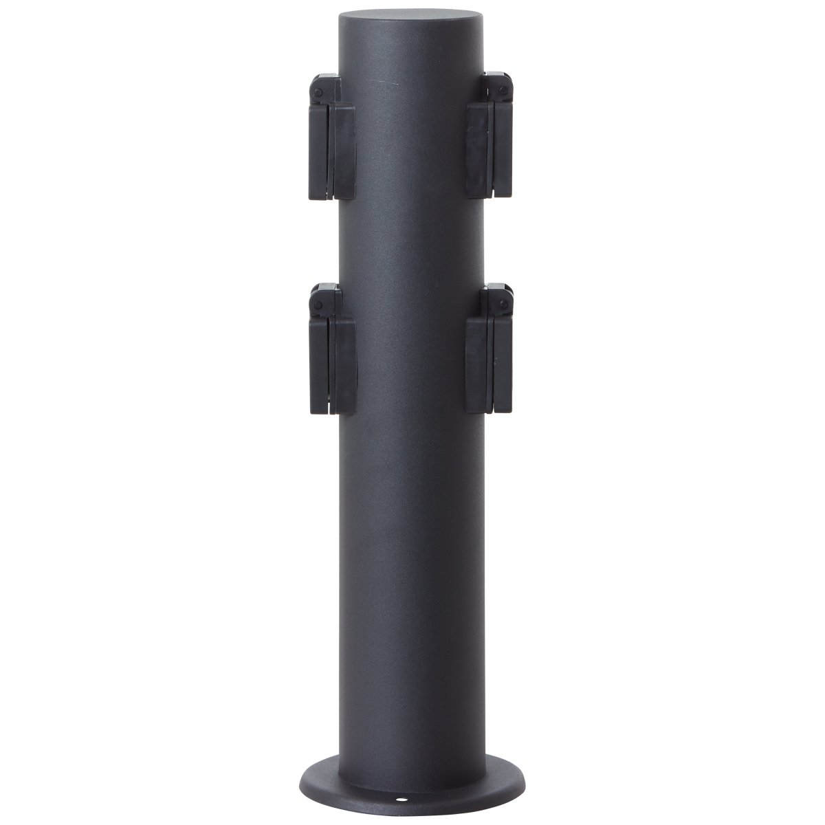 Dody 40cm Schwarz pollarleuchten Von Brilliant - Der Auslasspoller verfügt über die Schutzart IP44, ist also gegen Spritzwasser geschützt und eignet sich gut für den Einsatz im Außenbereich, auch in weniger geschützten Umgebungen.