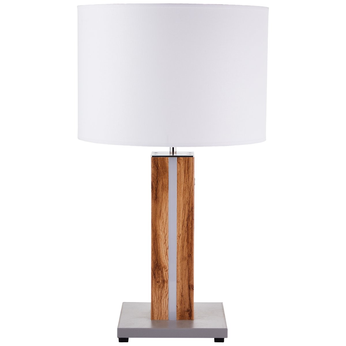 Magnus 55cm Helles Holz tischlampe Von Brilliant - Die Tischlampe Magnus vereint Funktion und Stil mit ihrem Holzbein, das &uuml;ber eine integrierte dimmbare LED-Beleuchtung mit warmwei&szlig;em Licht verf&uuml;gt.