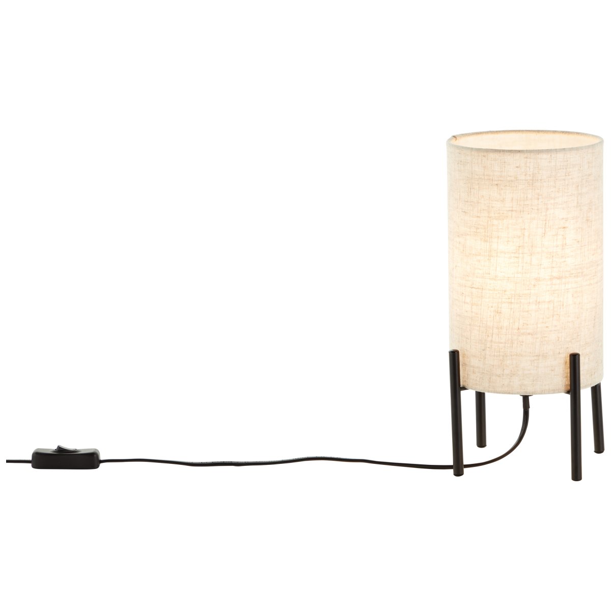Fairhill 30cm Beige tischlampe Von Brilliant - Die Fairhill Tischleuchte eignet sich perfekt für eine stimmungsvolle Beleuchtung in Ihrem Wohnzimmer.