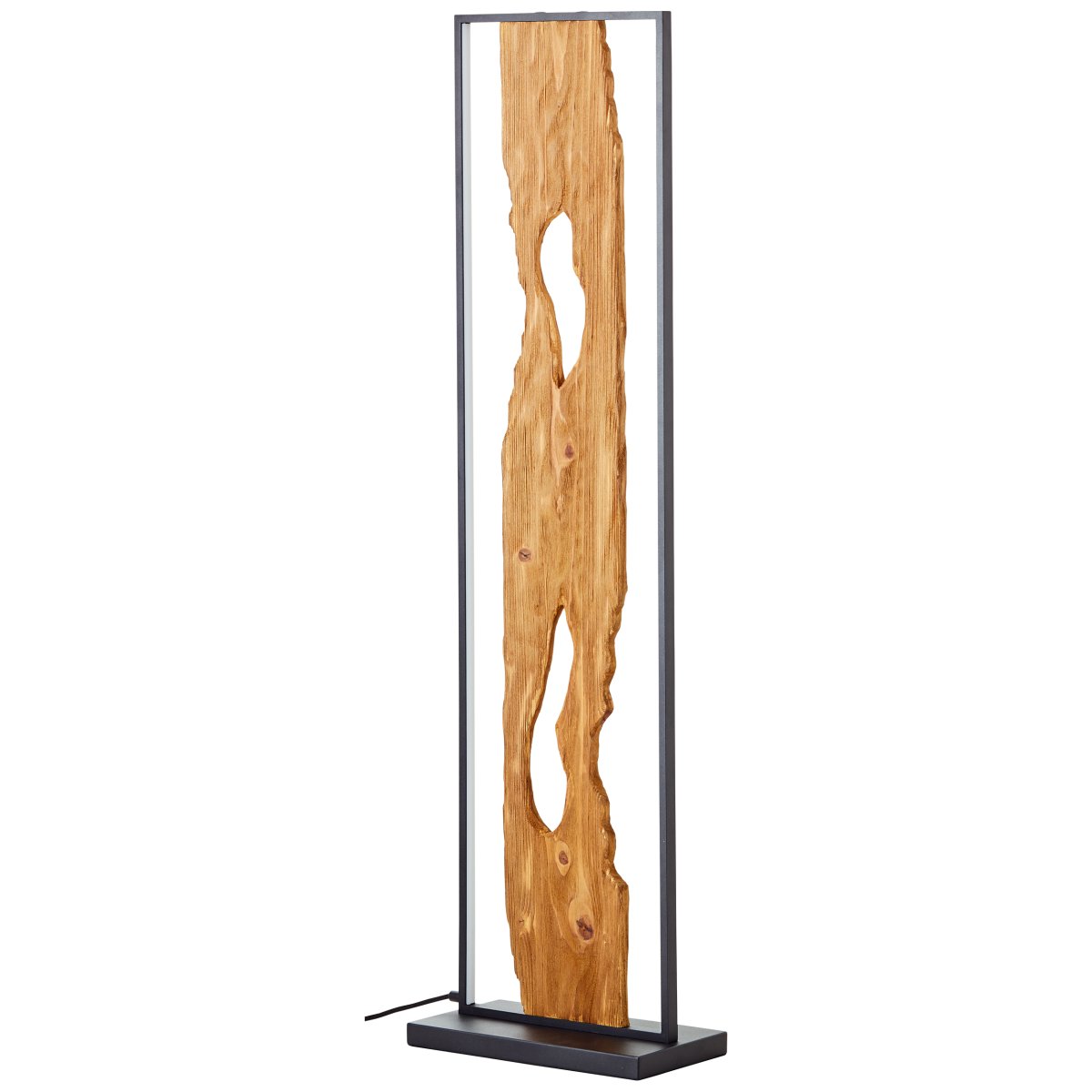 Chaumont Holz stehlampe Von Brilliant - Ausgestattet ist die Leuchte mit energieeffizienter und langlebiger LED-Technik und einem praktischen Fußschalter, der ein bequemes Ein- und Ausschalten per Fuß ermöglicht.