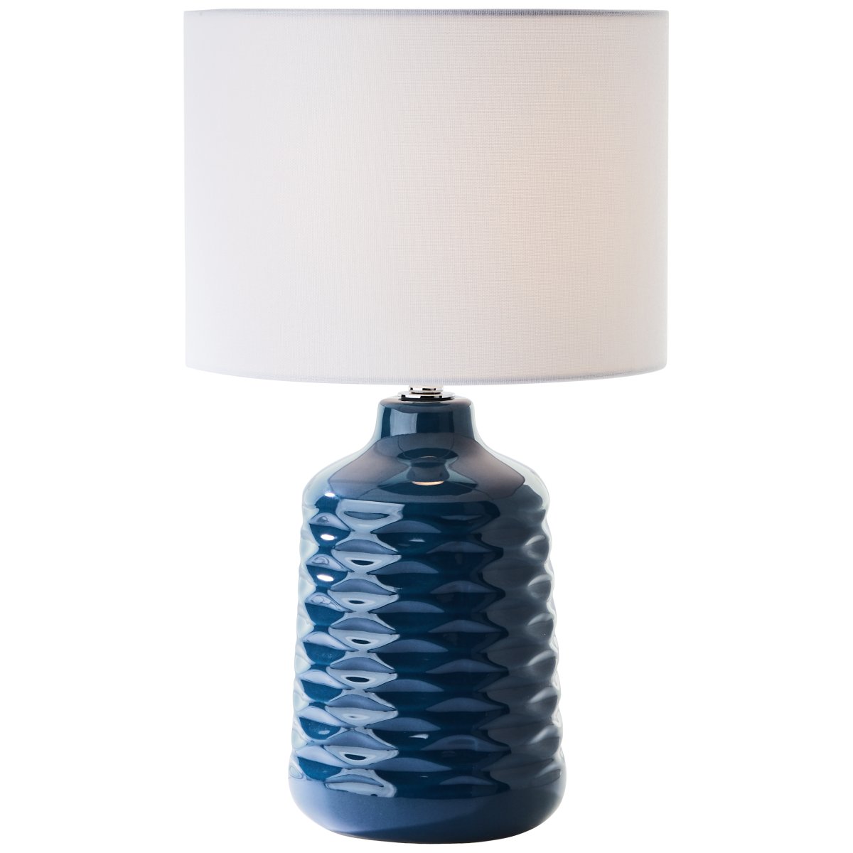 Ilysa 42cm Blau tischlampe Von Brilliant - Mit seinem schlichten und harmonischen Design f&uuml;gt es sich in jeden Einrichtungsstil ein.