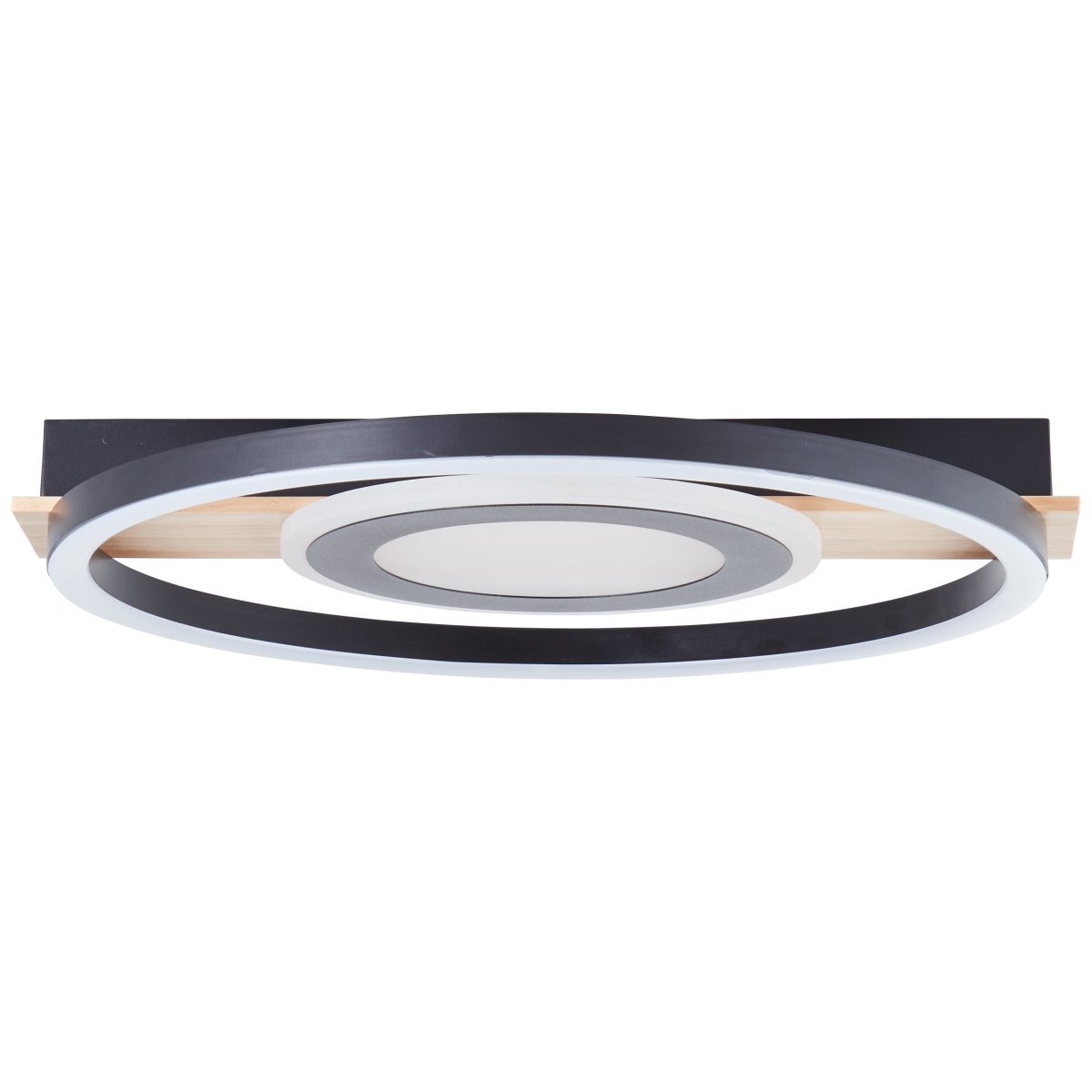 Maureen 40cm Schwarz deckenleuchte Von Brilliant - Mit energieeffizienter LED-Technologie und einer Helligkeit von 2900 Lumen ist sie hell genug, um als einzige Lichtquelle in mittelgro&szlig;en R&auml;umen zu dienen.