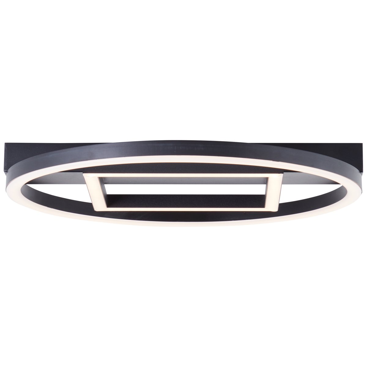 Maureen 37cm Schwarz deckenleuchte Von Brilliant - Diese moderne und stilvolle Deckenleuchte verbreitet in jedem Raum ein einladendes und freundliches Licht, egal ob sie im Flur, Wohnzimmer oder Schlafzimmer platziert wird.