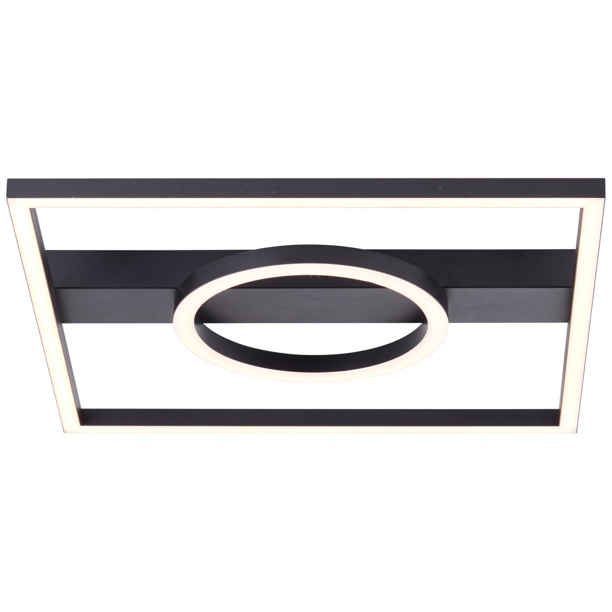 Maureen 40cm Schwarz deckenleuchte Von Brilliant - Diese moderne Deckenlampe spendet ein freundliches und einladendes Licht, das sowohl in den Flur als auch ins Wohnzimmer und Schlafzimmer passt.