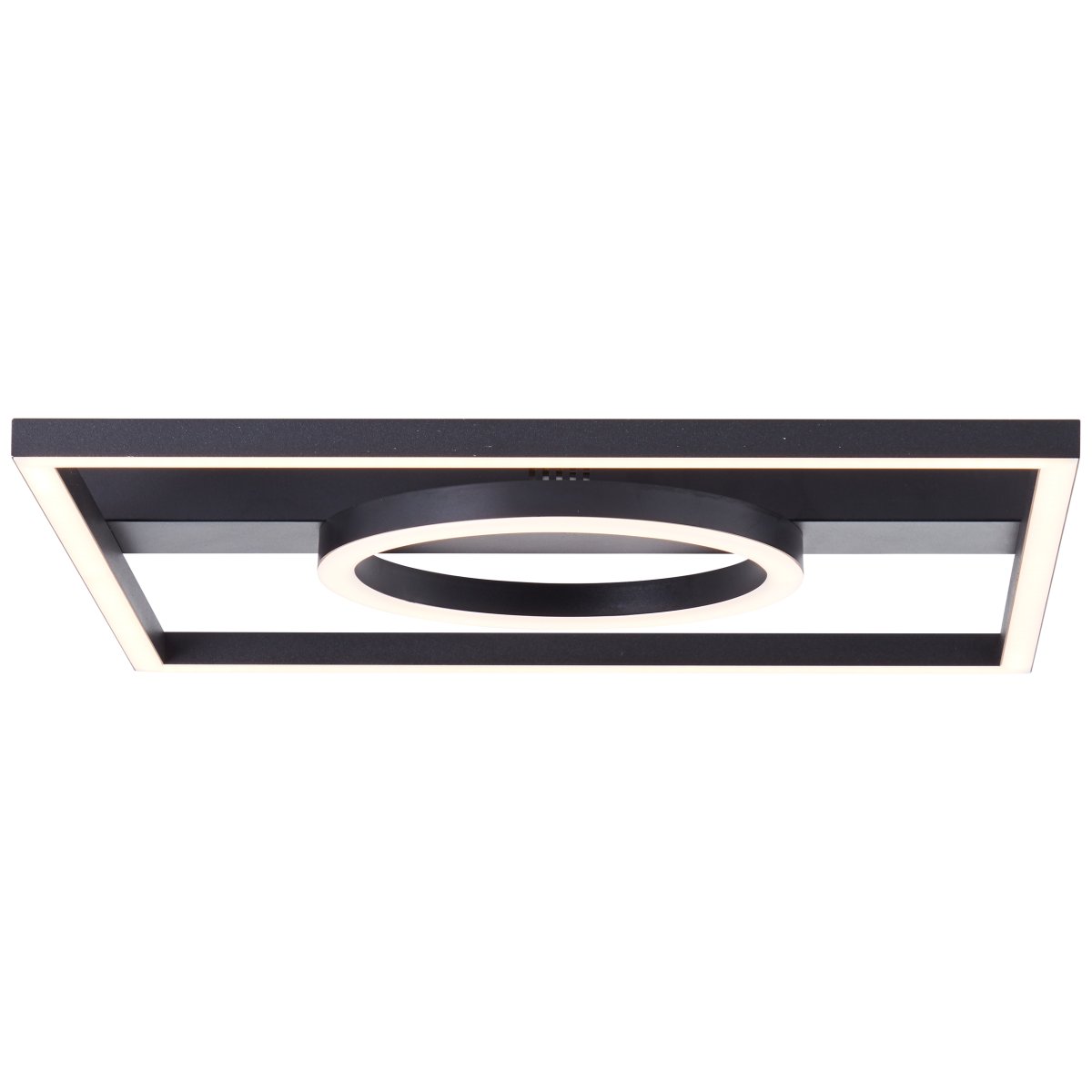 Maureen 40cm Schwarz deckenleuchte Von Brilliant - Diese moderne Deckenlampe spendet ein freundliches und einladendes Licht, das sowohl in den Flur als auch ins Wohnzimmer und Schlafzimmer passt.