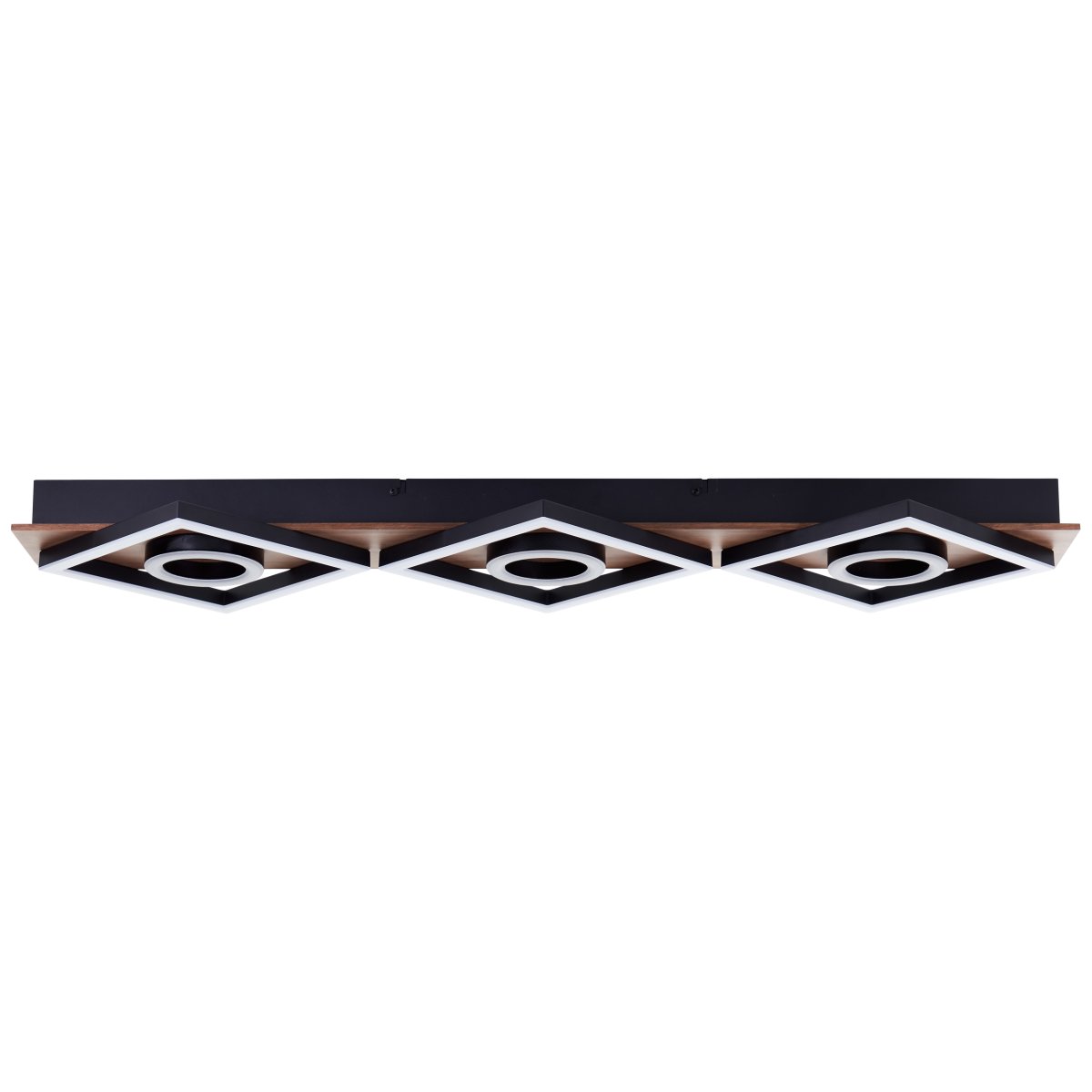 Maureen 88cm Dunkles Holz deckenleuchte Von Brilliant - Diese stilvolle Deckenleuchte f&uuml;gt sich nahtlos in Ihren Raum ein und sorgt f&uuml;r eine warme Atmosph&auml;re mit einem Hauch von Luxus.