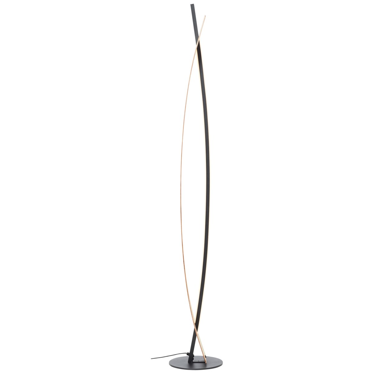 Visby Natur stehlampe Von Brilliant - Die Stehleuchte Visby ist eine elegante Beleuchtungsl&ouml;sung, die modernes Design mit nat&uuml;rlichen Elementen kombiniert.