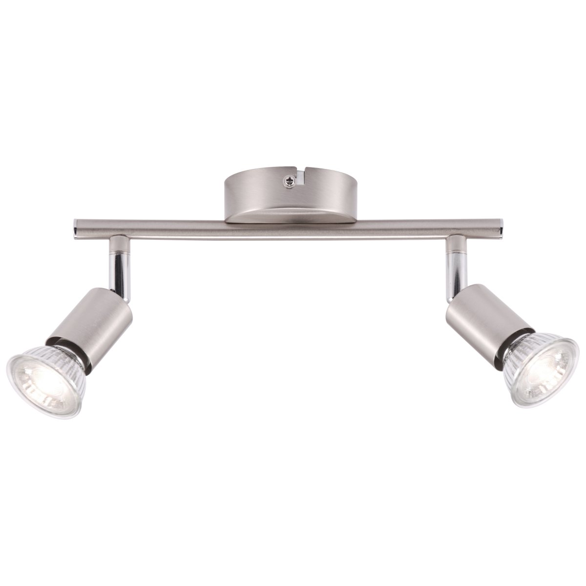 Prato 2 Nickel spotlight Von Brilliant - Perfekt, um das Licht dorthin zu lenken, wo Sie es möchten, und für eine optimale Beleuchtung in Ihrem Zuhause zu sorgen.