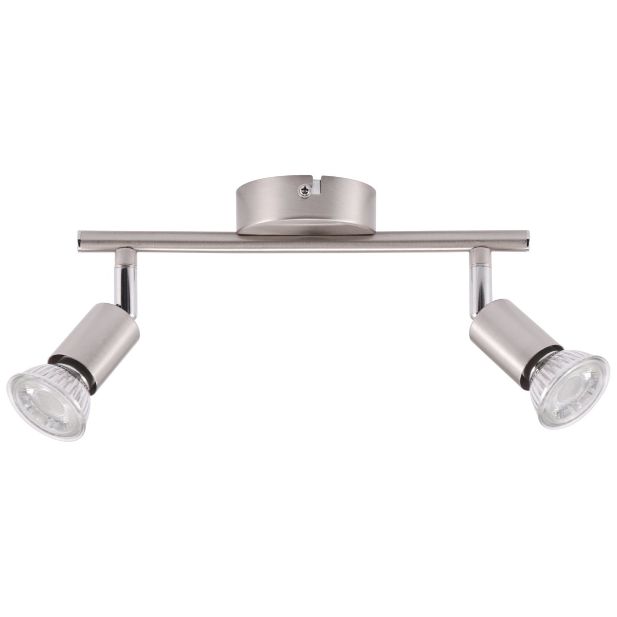 Prato 2 Nickel spotlight Von Brilliant - Perfekt, um das Licht dorthin zu lenken, wo Sie es möchten, und für eine optimale Beleuchtung in Ihrem Zuhause zu sorgen.