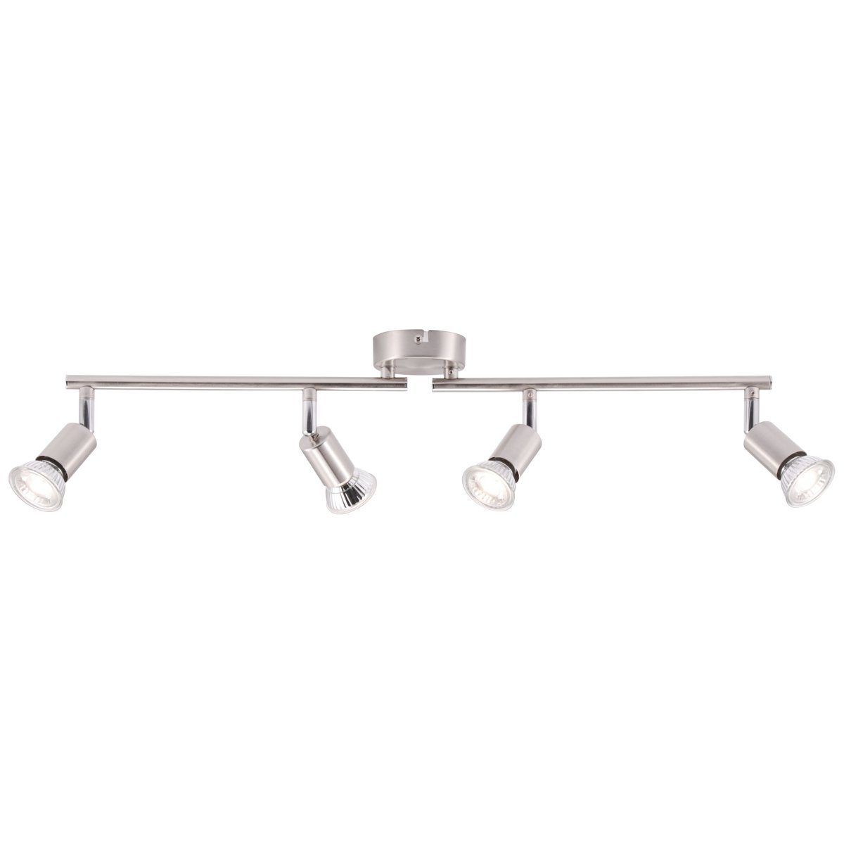 Prato 4 Nickel spotlight Von Brilliant - Perfekt, um das Licht dorthin zu lenken, wo Sie es möchten, und für eine optimale Beleuchtung in Ihrem Zuhause zu sorgen.