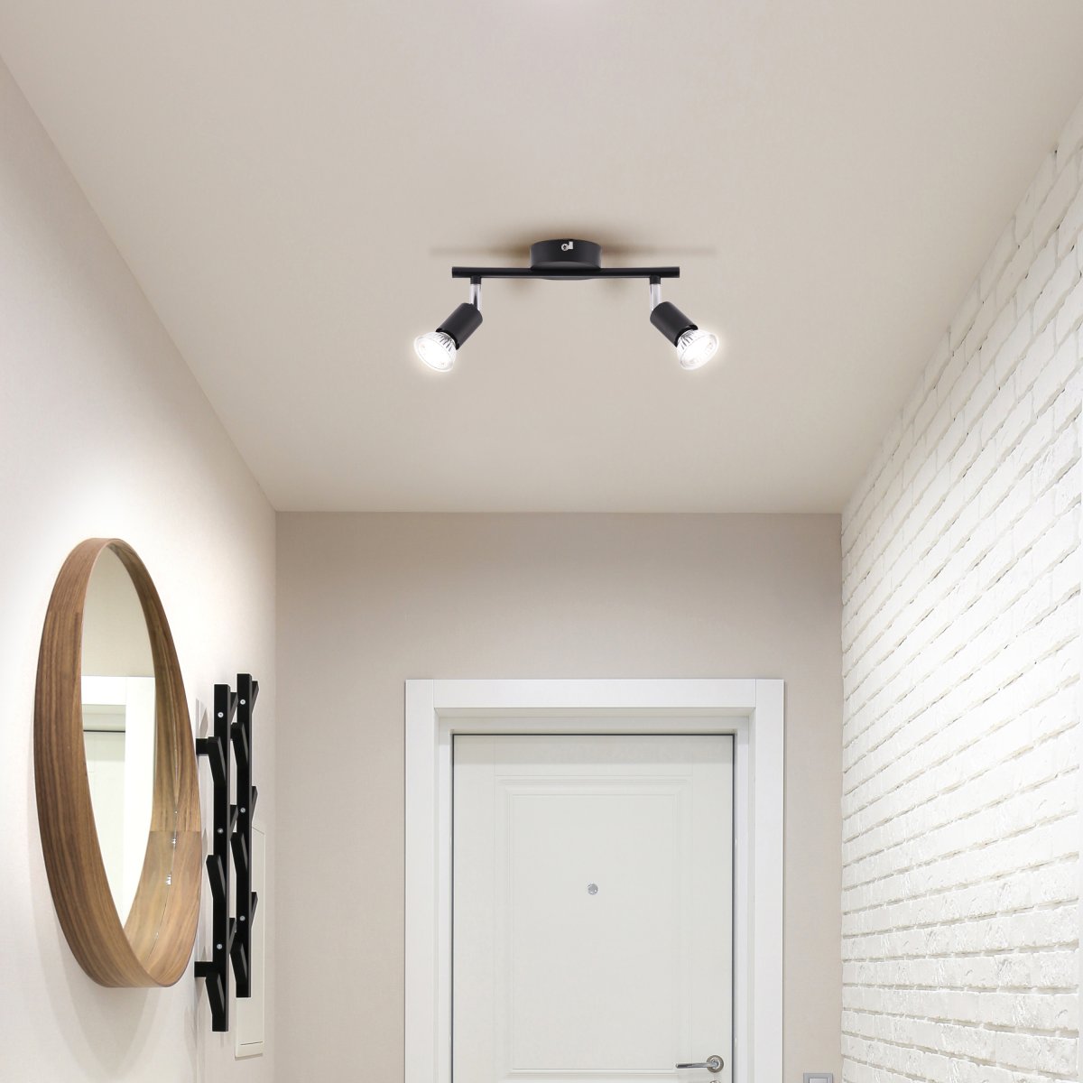 Prato 2 Mattschwarz spotlight Von Brilliant - Perfekt, um das Licht dorthin zu lenken, wo Sie es möchten, und für eine optimale Beleuchtung in Ihrem Zuhause zu sorgen.