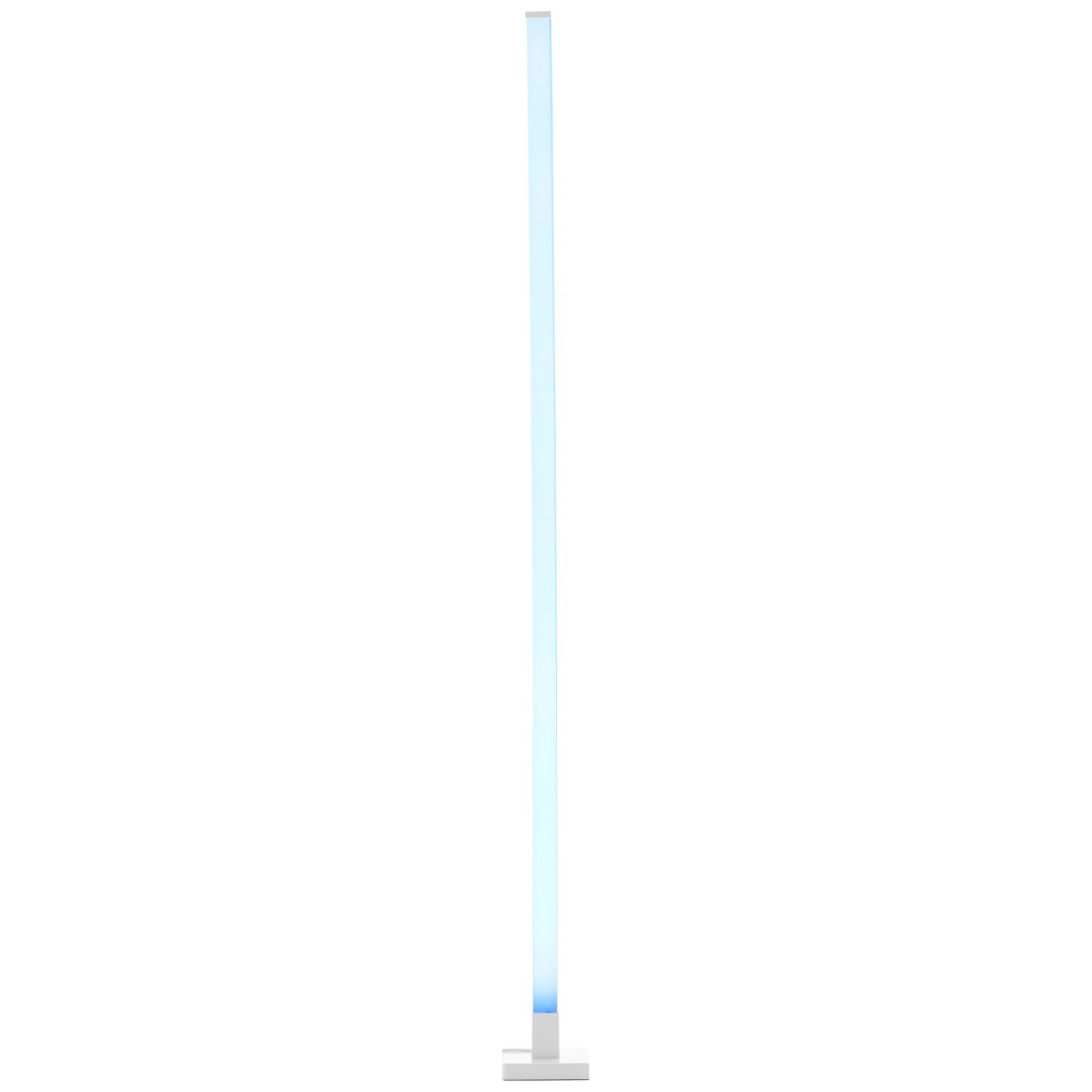 Neele Weiß stehlampe Von Brilliant - Die LED-Stehleuchte Neele mit RGB-Beleuchtung sorgt für ein dynamisches Lichtspiel, das sich an unterschiedliche Stimmungen und Farbkombinationen anpassen lässt.