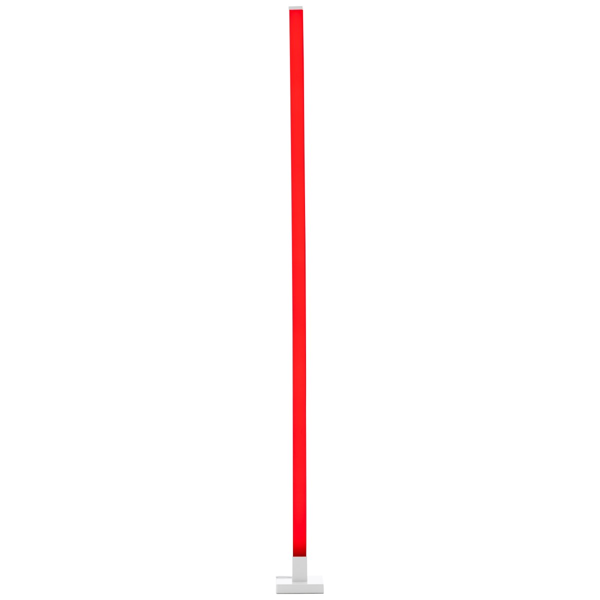 Neele Weiß stehlampe Von Brilliant - Die LED-Stehleuchte Neele mit RGB-Beleuchtung sorgt für ein dynamisches Lichtspiel, das sich an unterschiedliche Stimmungen und Farbkombinationen anpassen lässt.