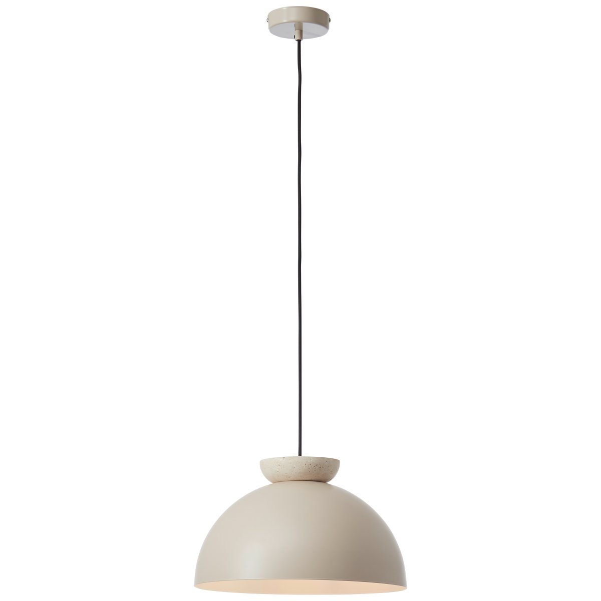 Nalam Ø35 Beige hängelampe Von Brilliant - Die stilvolle Deckenlampe Nalam verleiht Ihrem Zuhause eine moderne und luxuriöse Note.