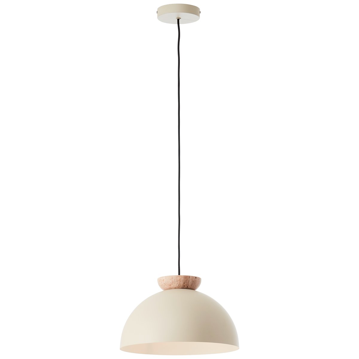 Nalam Ø35 Beige hängelampe Von Brilliant - Die stilvolle Deckenlampe Nalam verleiht Ihrem Zuhause eine moderne und luxuriöse Note.