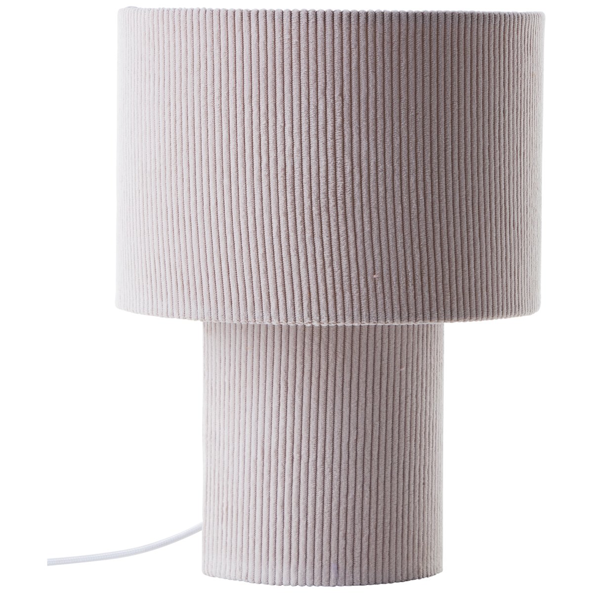 Tony 30cm Beige tischlampe Von Brilliant - Aus hochwertigem Cordstoff gefertigt, f&uuml;hlt sich die Lampe weich an und verteilt das Licht gleichm&auml;&szlig;ig.