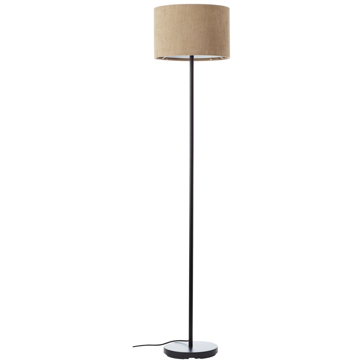 Tony Braun stehlampe Von Brilliant - Durch ihr schlichtes und zugleich modernes Design passt die Lampe zu den meisten Einrichtungsstilen und der gerippte Cordstoff verleiht ihr sowohl eine besondere Haptik als auch eine einzigartige Optik.