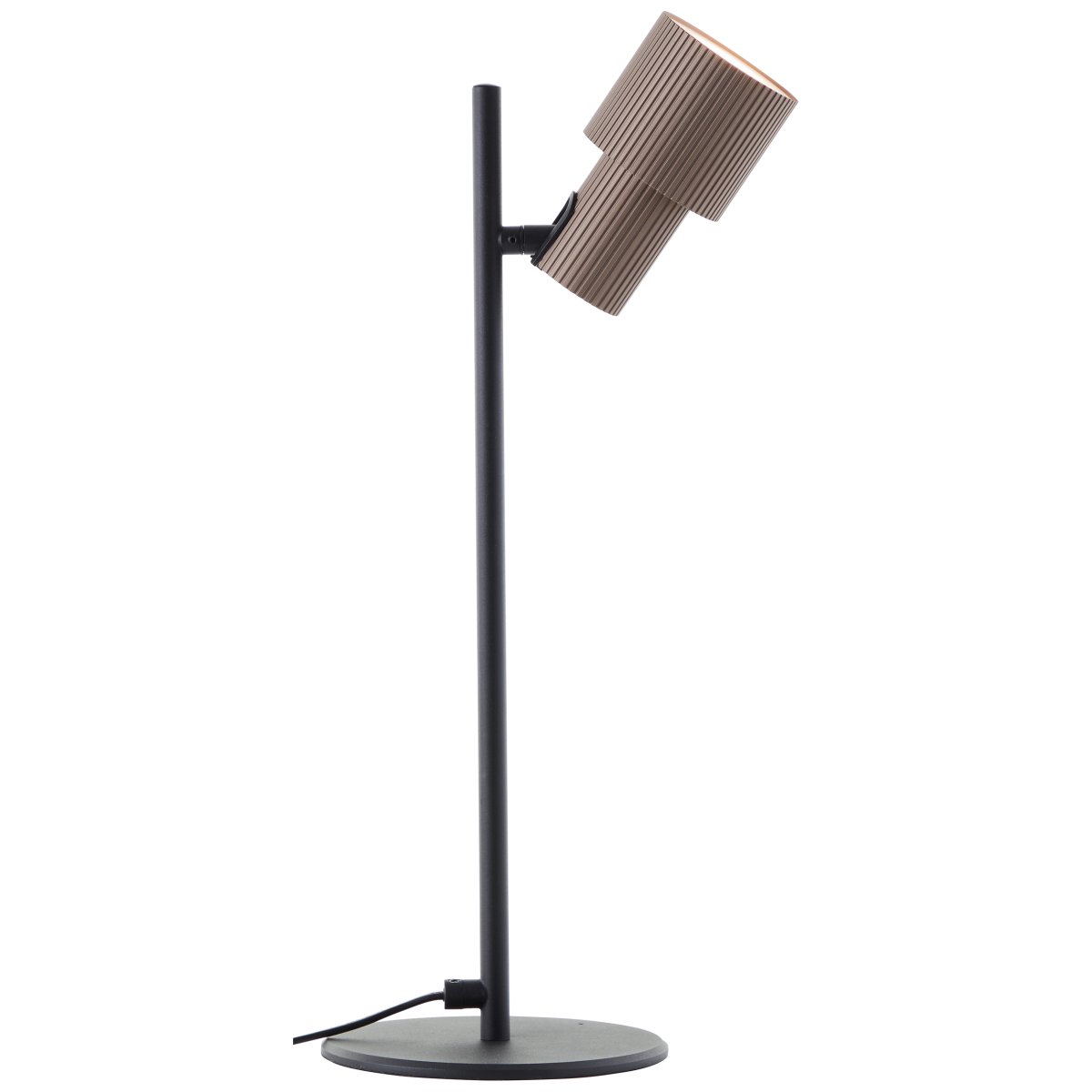 Cadiz 42cm Mattschwarz schreibtischlampe Von Brilliant - Die Tischlampe Cadiz ist eine moderne und stilvolle Lampe, die perfekt in alle zeitgenössischen Inneneinrichtungen passt.