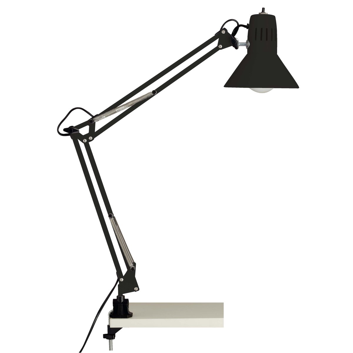 Hobby 70cm Schwarz schreibtischlampe Von Brilliant - Die Hobby-Schreibtischlampe mit Klemme ist ideal für Orte, an denen kein Platz für einen herkömmlichen Lampenfuß ist.