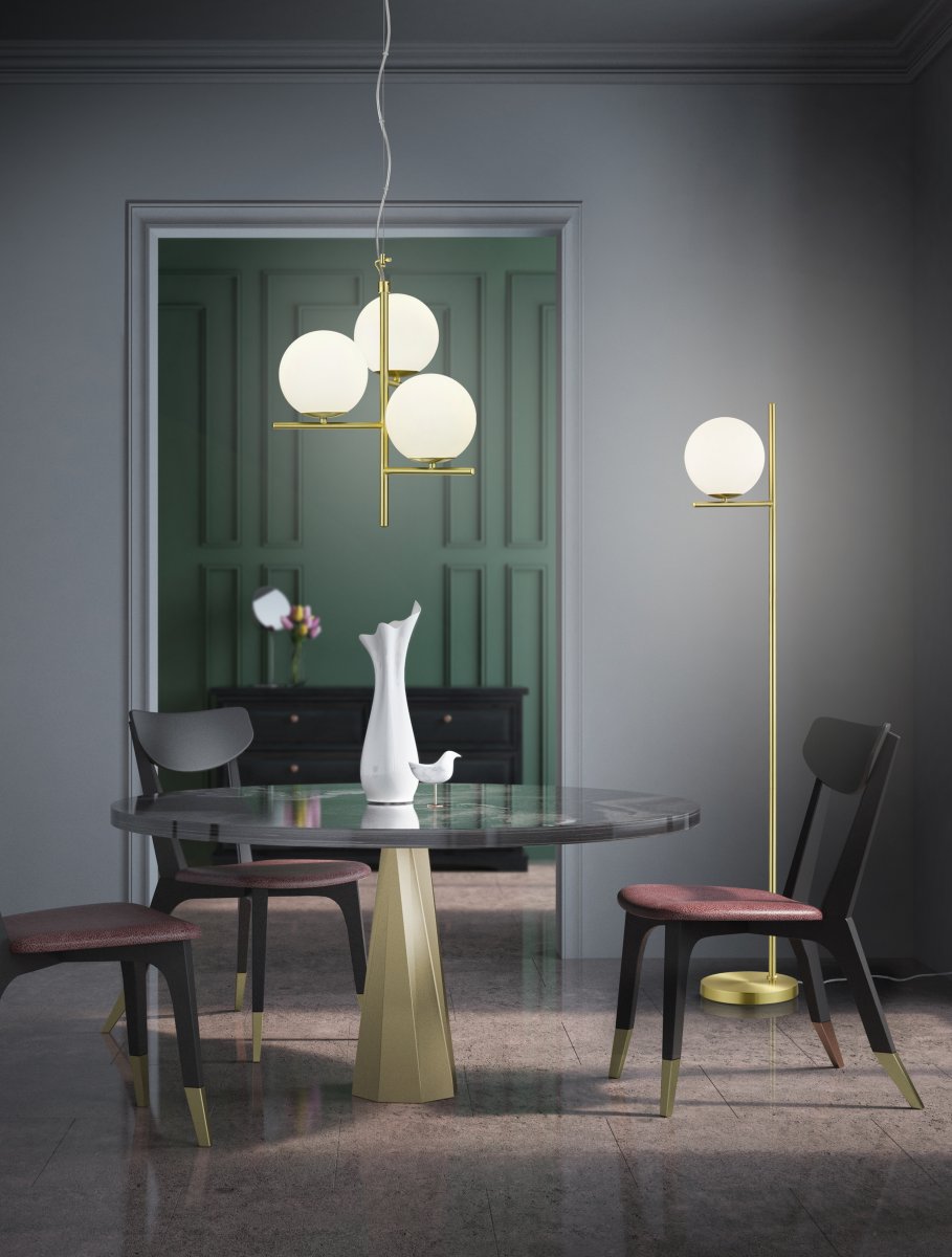 Pure Mattes Messing stehlampe Von Trio Lighting - Einfach und stilvoll!