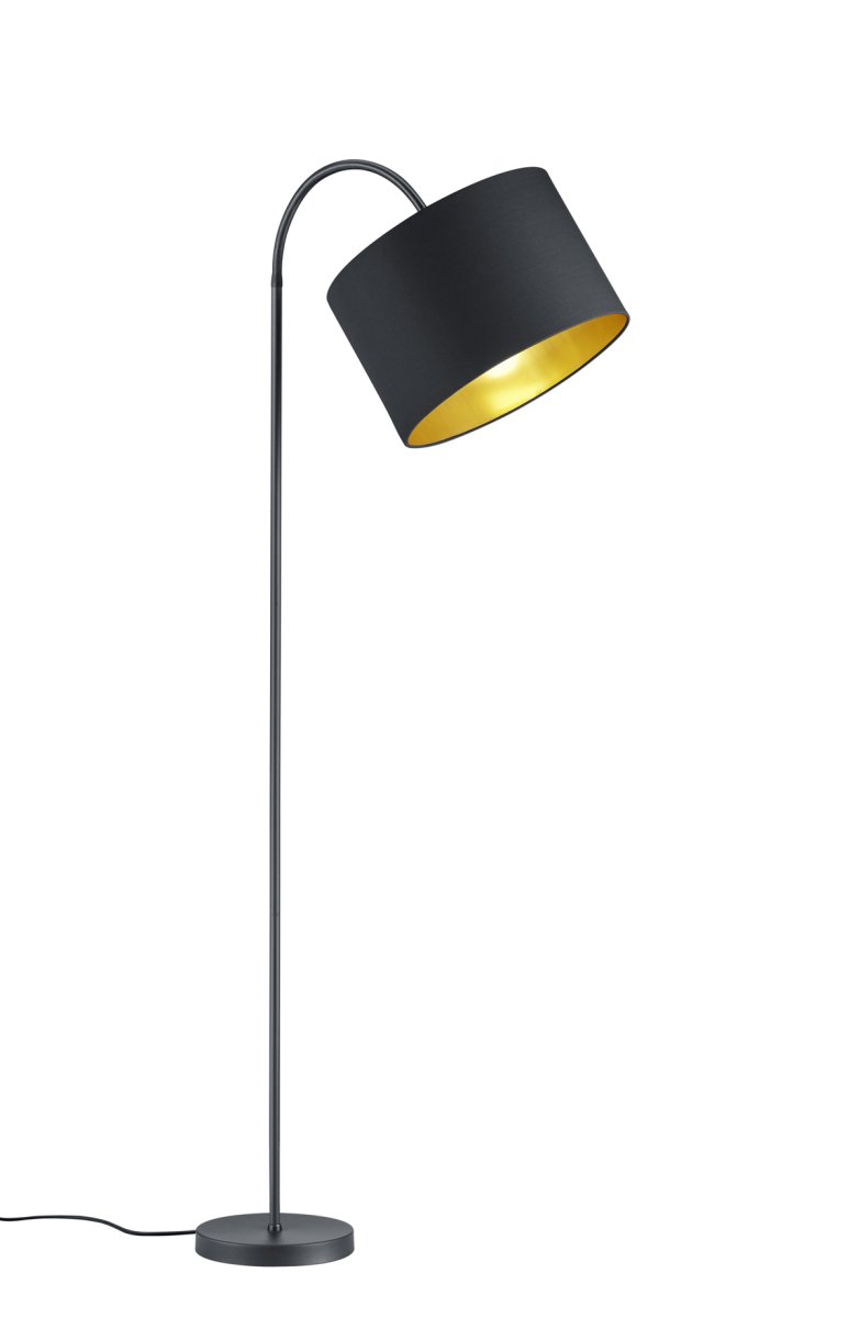 Hostel Schwarz stehlampe Von Trio Lighting - Platzieren Sie die Lampe neben dem Sofa, wo der flexible Arm für optimale Lichtergebnisse sorgt und sich das gewünschte Lichtmuster einstellen lässt.