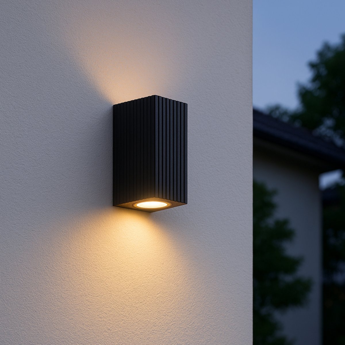 Jelani Schwarz außenlampe Von Brilliant - Die Jelani Fassadenleuchte mit zwei Lichtrichtungen ist eine moderne und funktionale Ergänzung für Ihre Außenbeleuchtung.