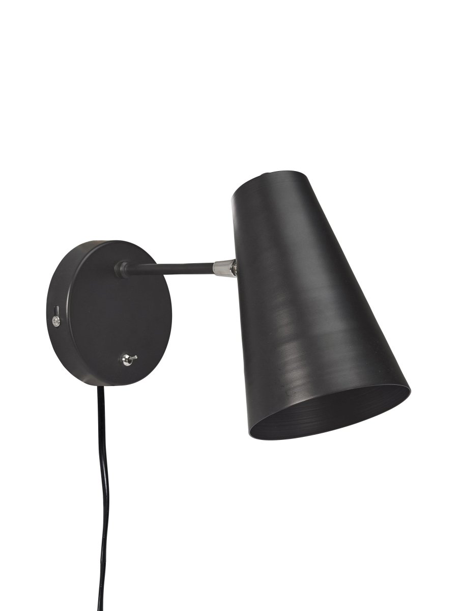 Cornet 26cm Schwarz wandlampe Von PR Home - H&ouml;he 21cm, Breite 13,5cm und Tiefe/Wandabstand ca.