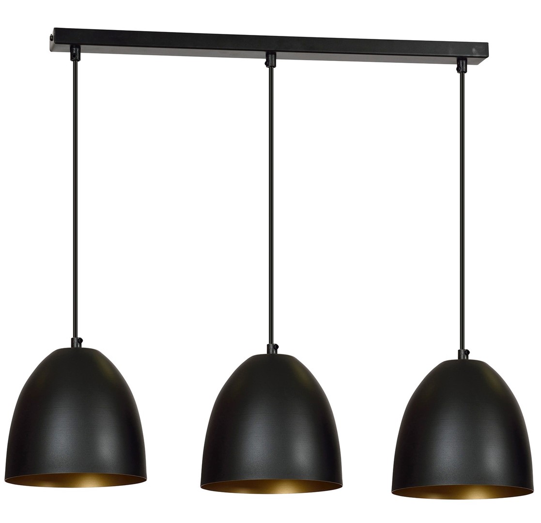 Lenox 70cm Schwarz hängelampe Von Emibig Lighting - Es erhellt den Innenraum optimal und ist ein schönes und dekoratives Detail in Ihrem Zuhause.