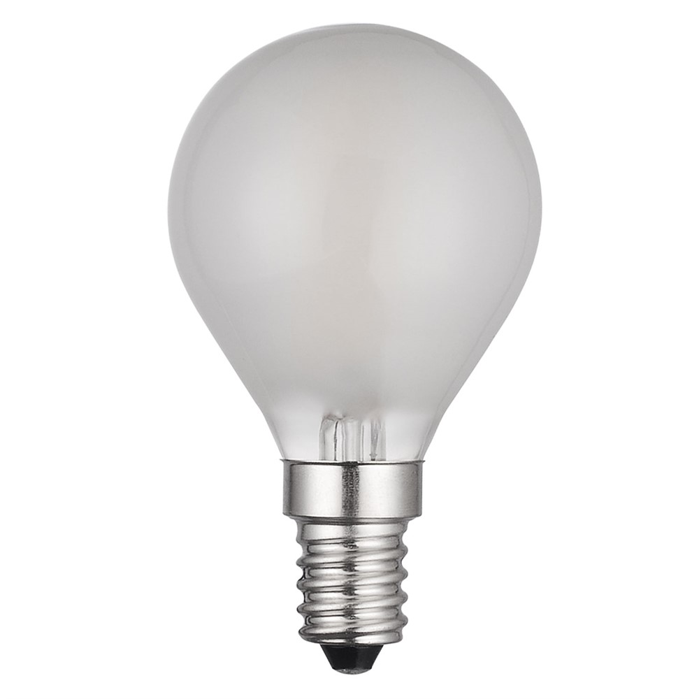 LED E14 Kugellampe matt 2W 2700K Weiß Von Unison - CLASSIC Globe Matte E14-Lichtquelle mit 2 W Effekt und warmem Licht von 2700 K sorgt f&uuml;r eine weiche und angenehme Lichtverteilung.